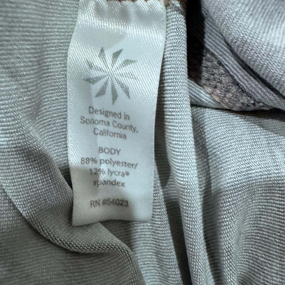 Athleta Sonar Capri Tight Leggings Gray Geometric Women's L - Picture 3 of 6